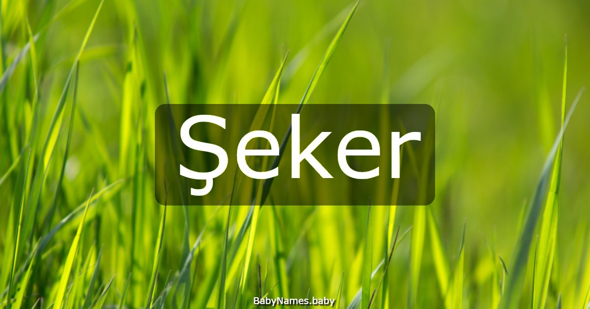 Şeker