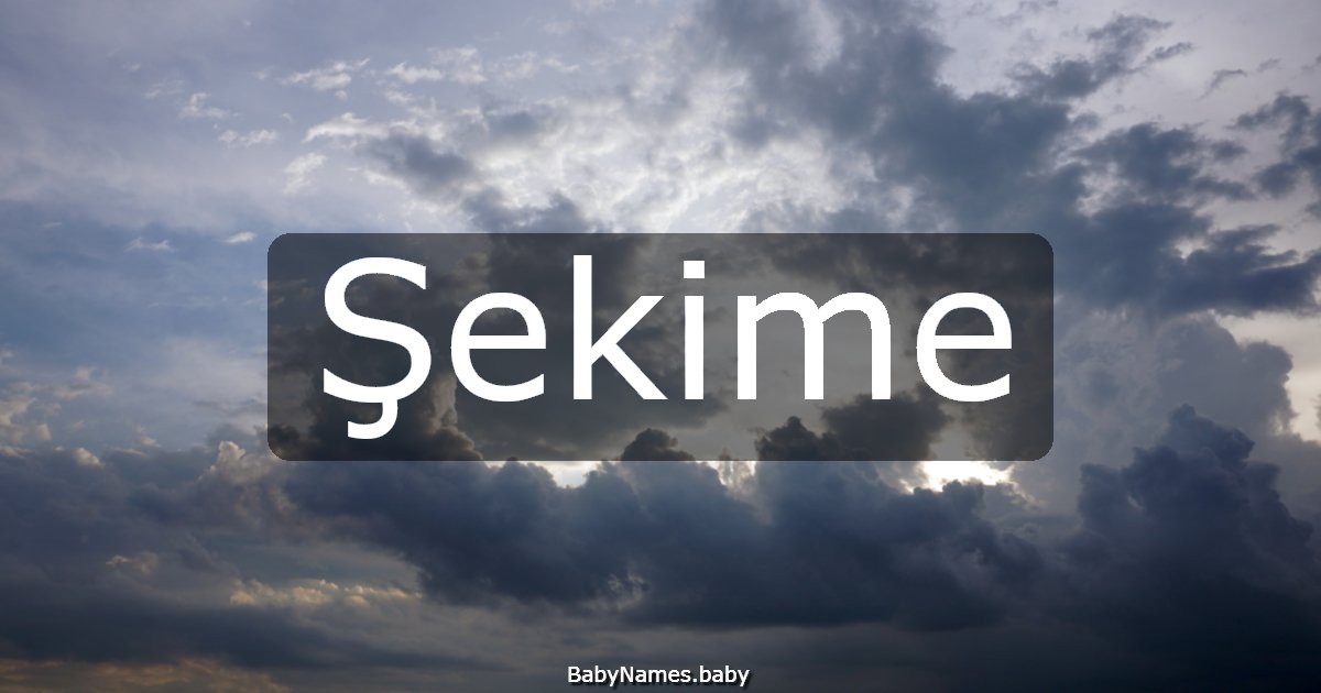 Şekime
