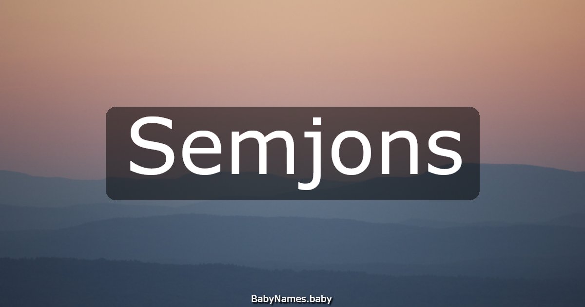 Semjons