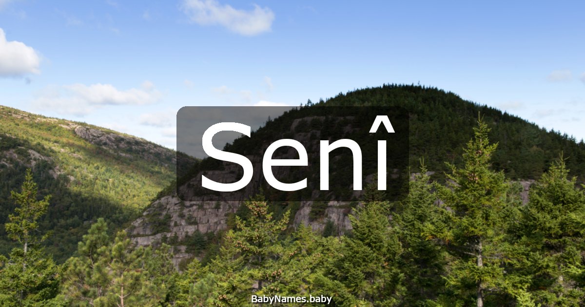 Senî
