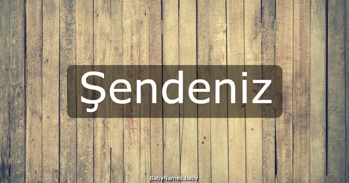Şendeniz