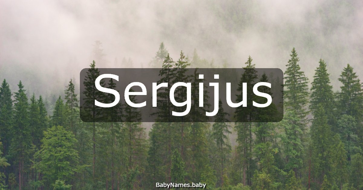 Sergijus