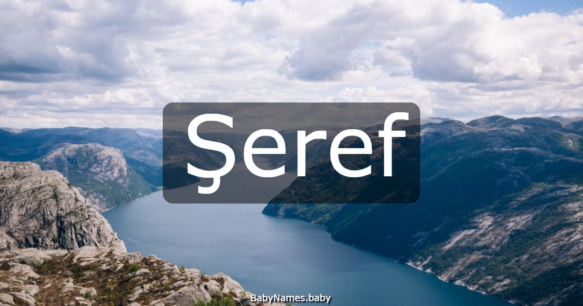 Şeref