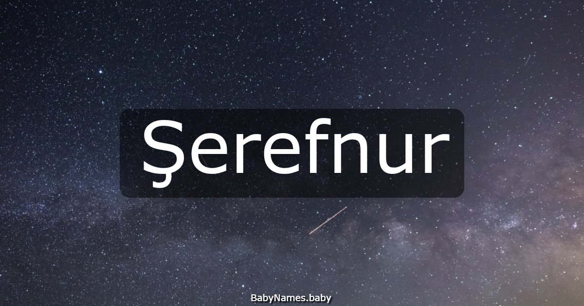 Şerefnur