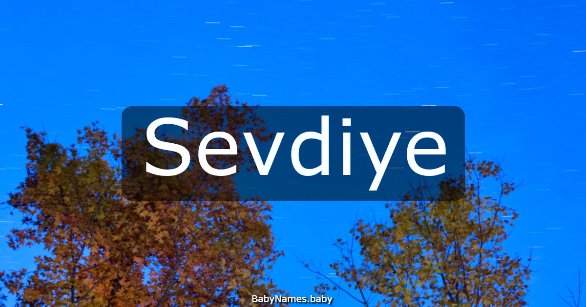Sevdiye