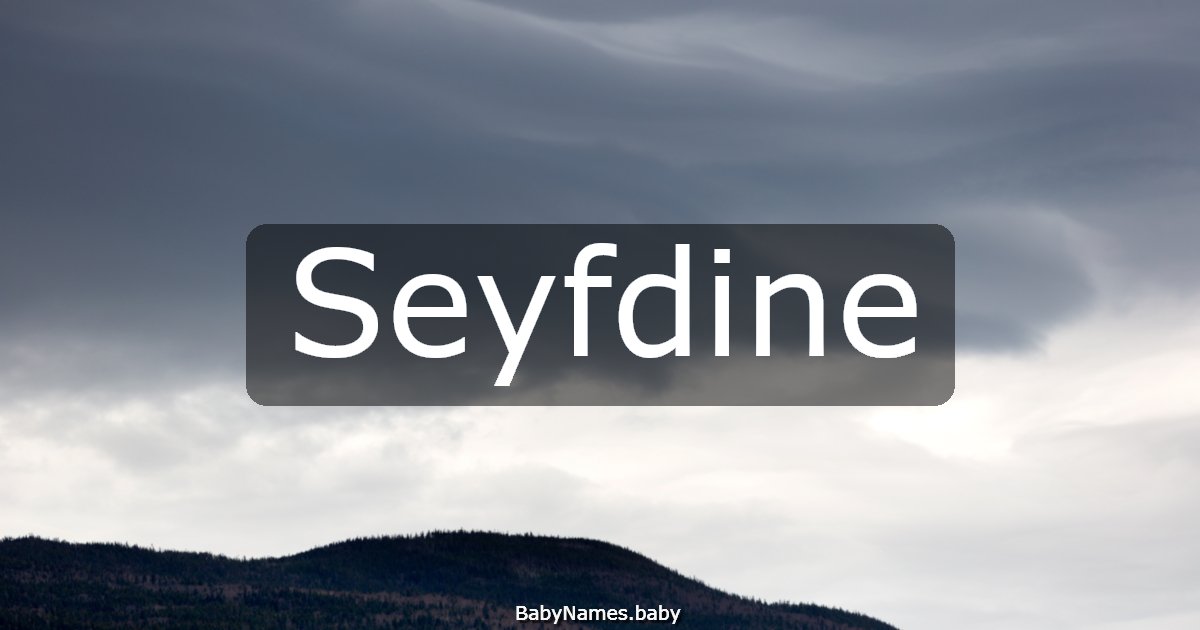 Seyfdine