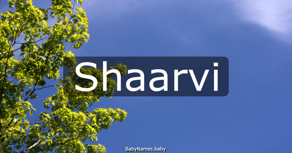 Shaarvi