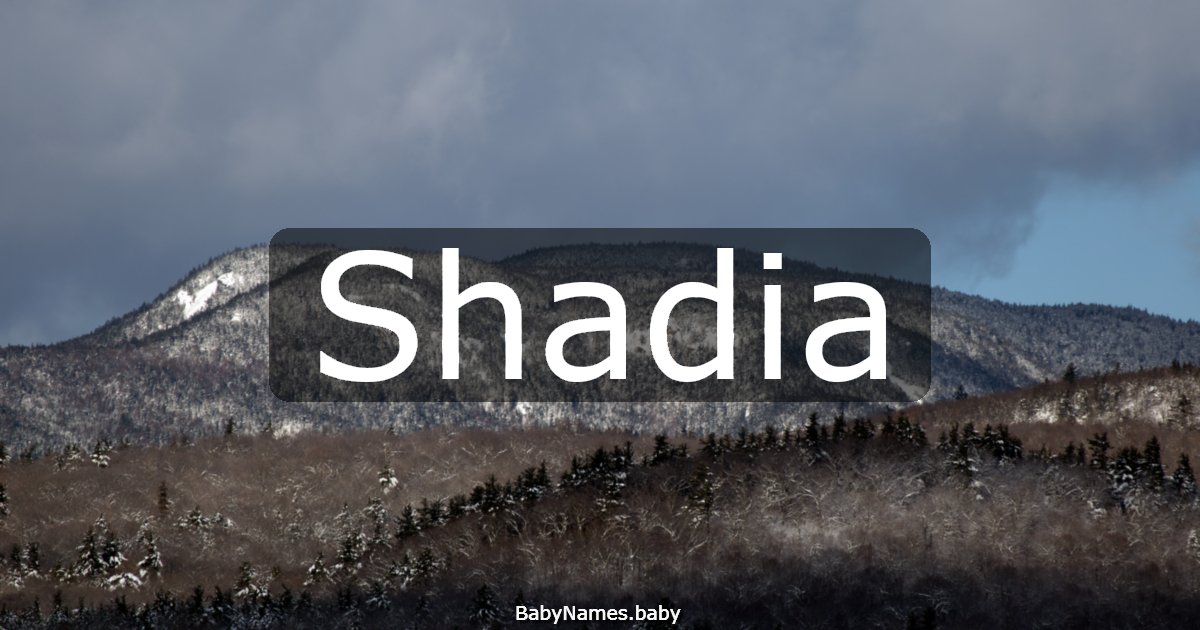 Shadia