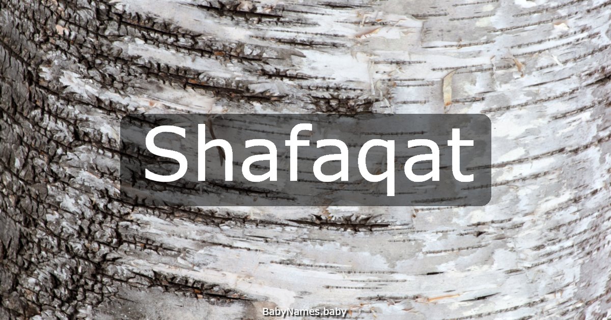 Shafaqat