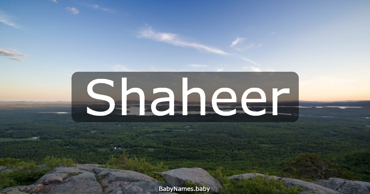 Shaheer