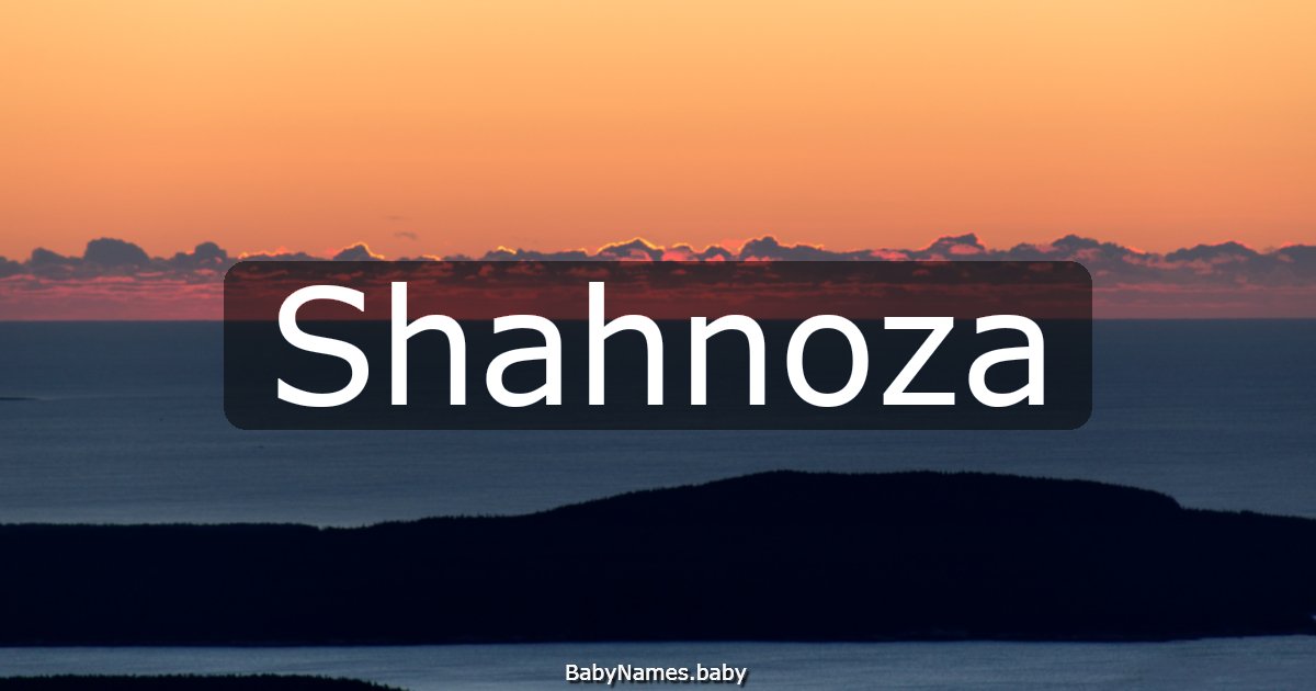 Shahnoza