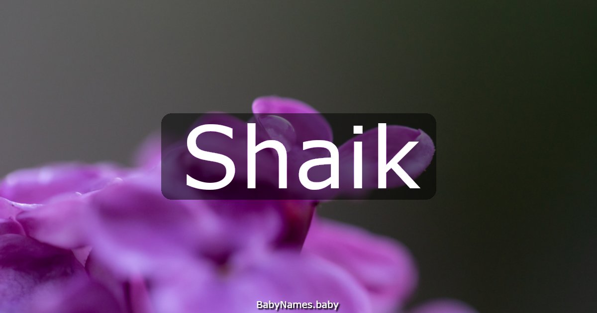 Shaik
