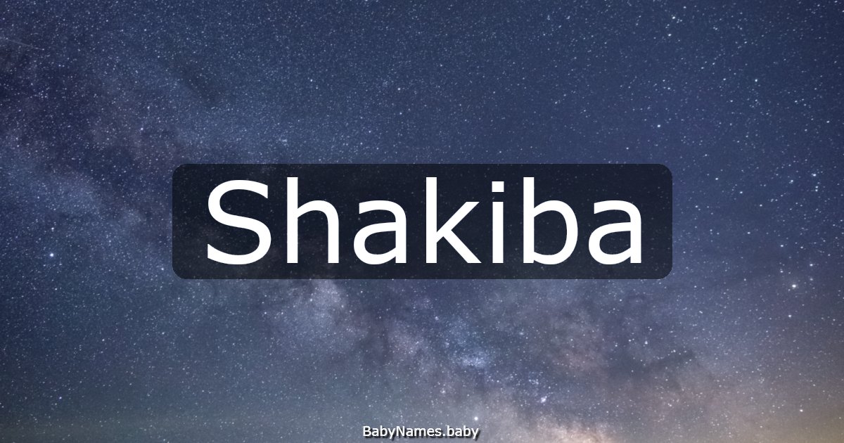 Shakiba