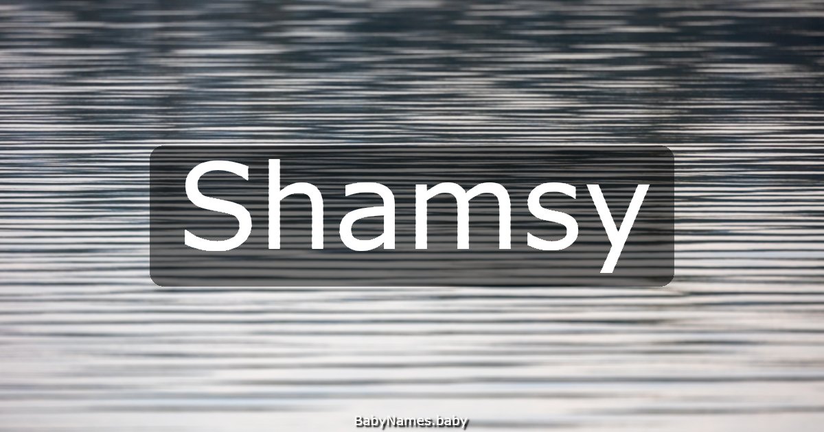 Shamsy