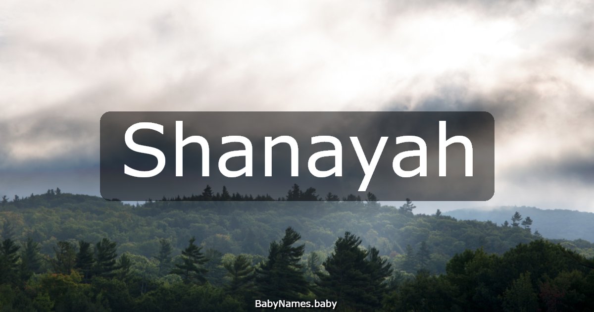 Shanayah