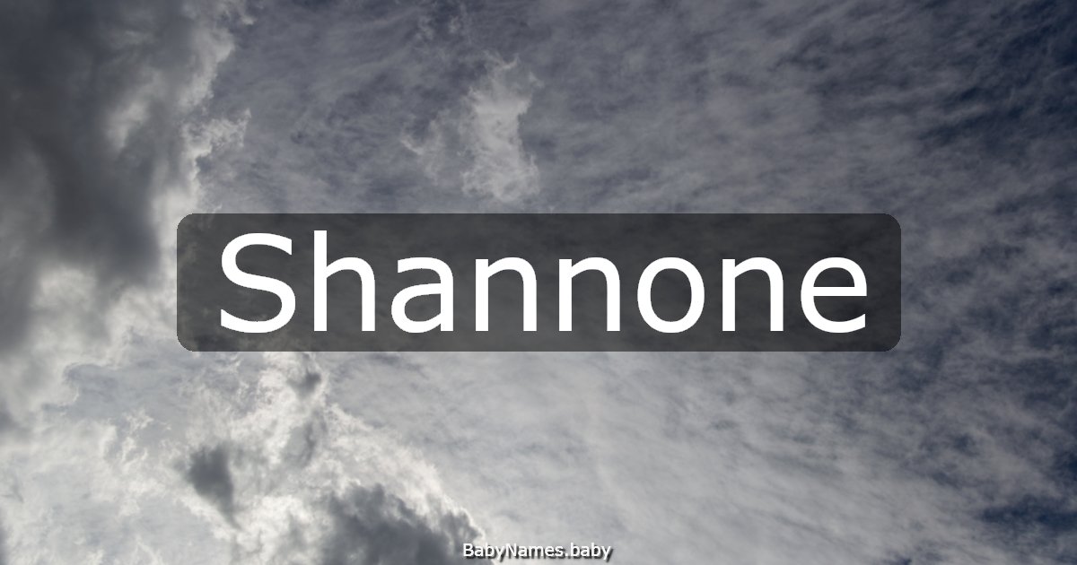 Shannone