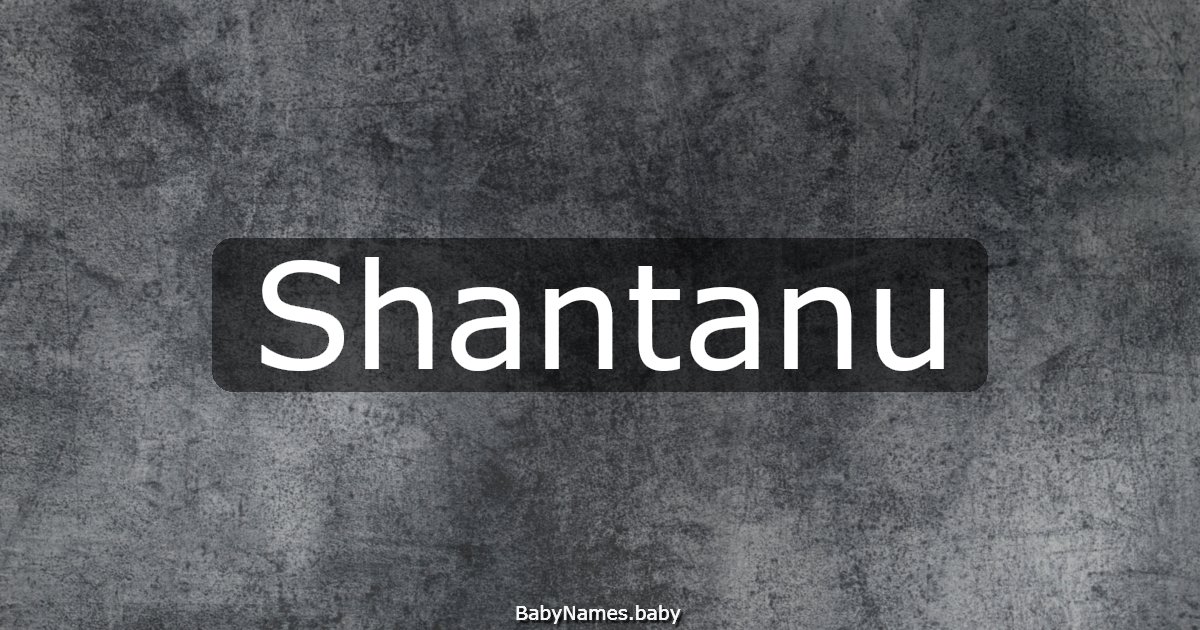 Shantanu