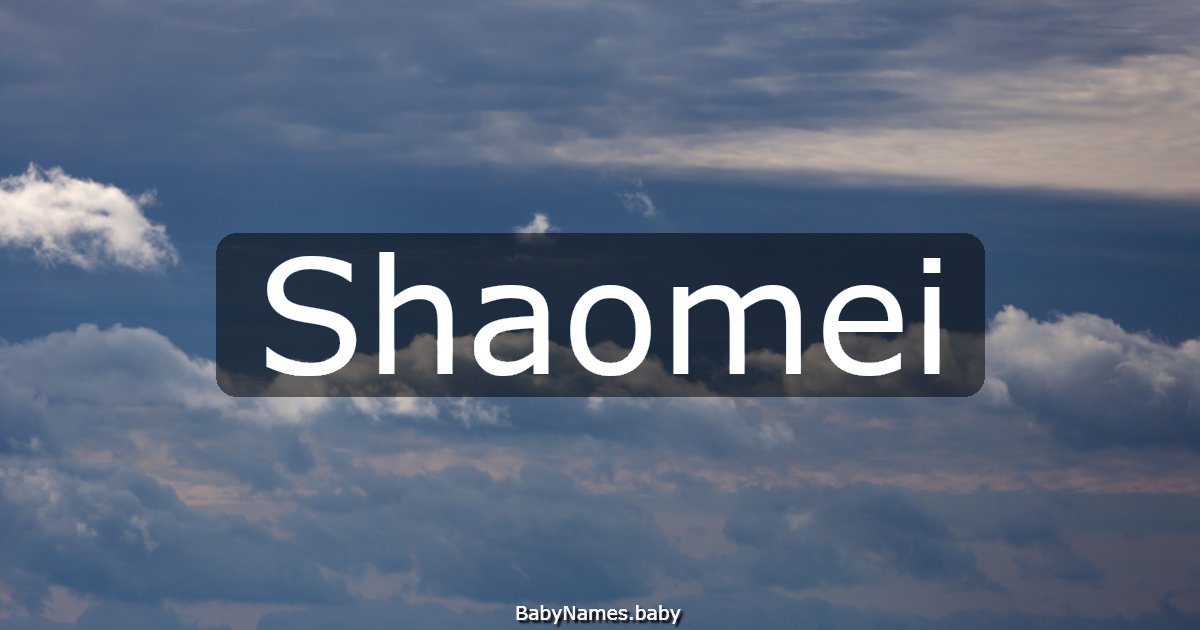 Shaomei