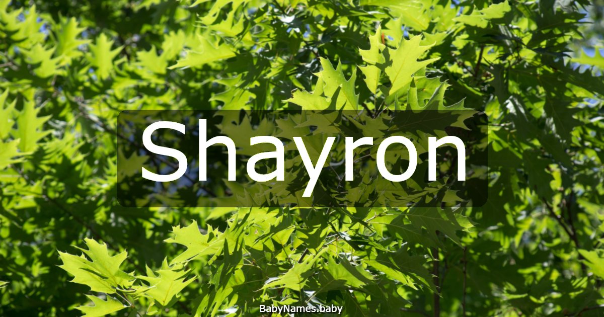 Shayron