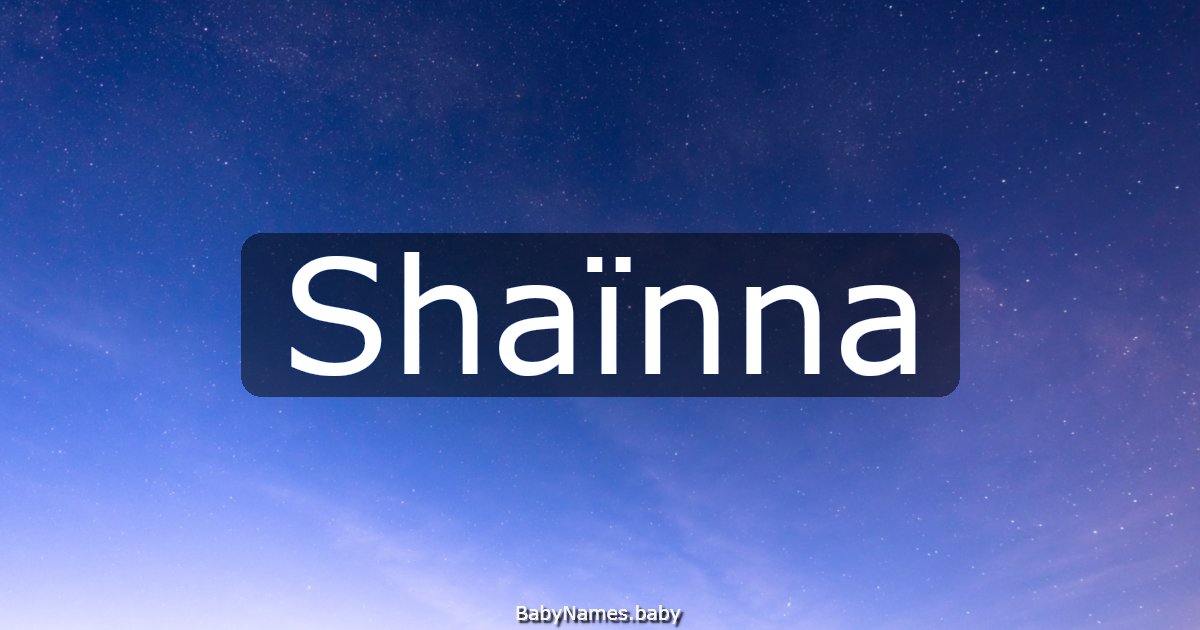 Shaïnna