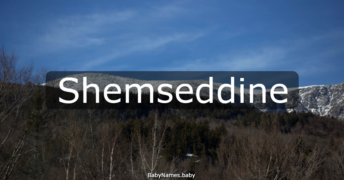 Shemseddine