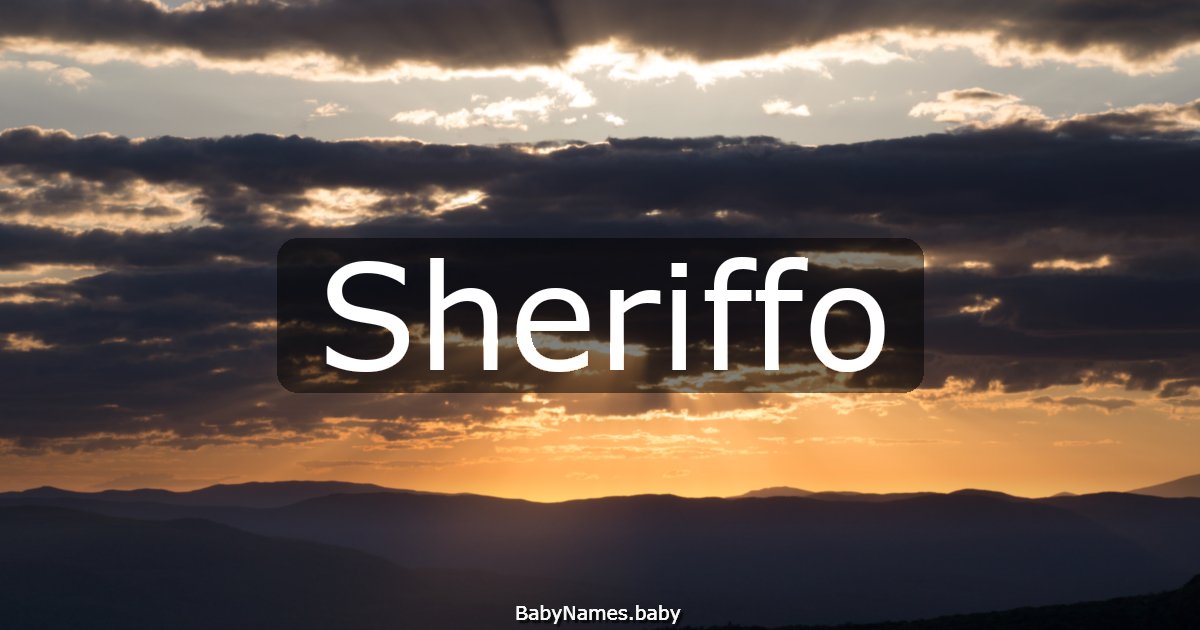 Sheriffo