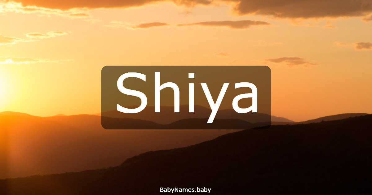 Shiya