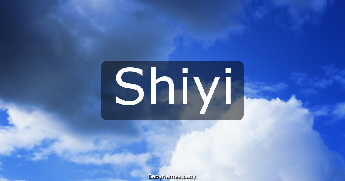 Shiyi