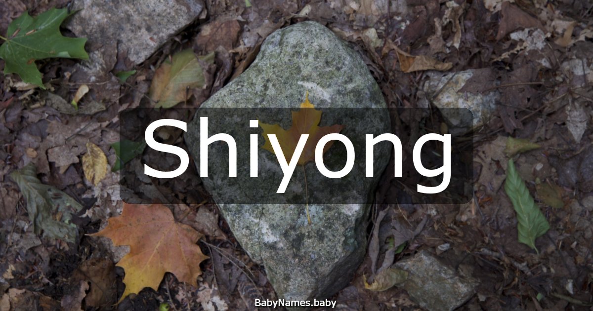 Shiyong