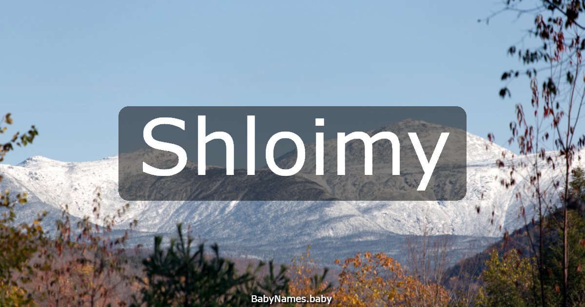 Shloimy