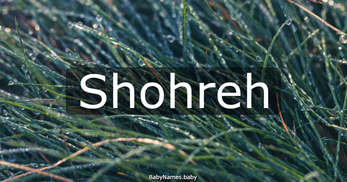 Shohreh