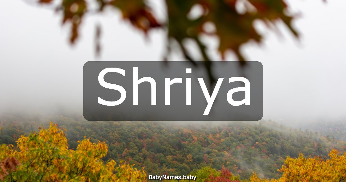 Shriya