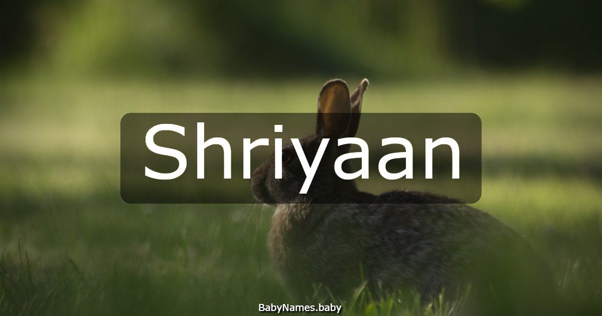 Shriyaan