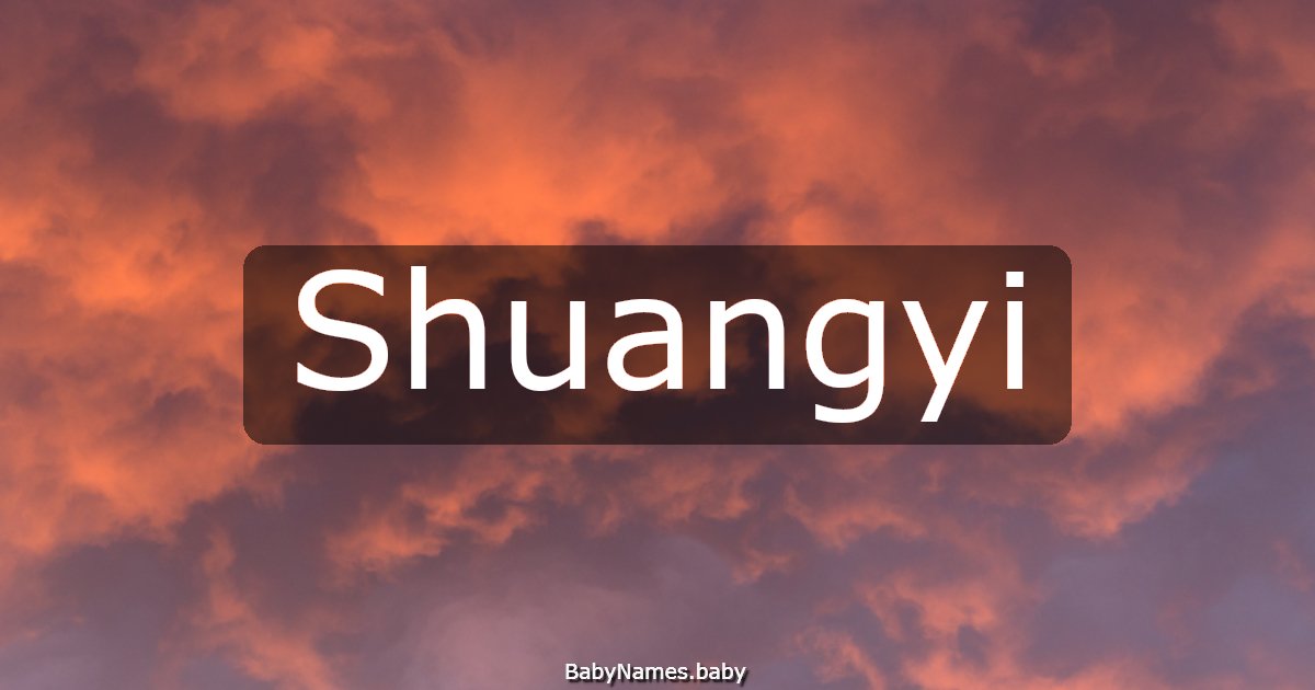 Shuangyi