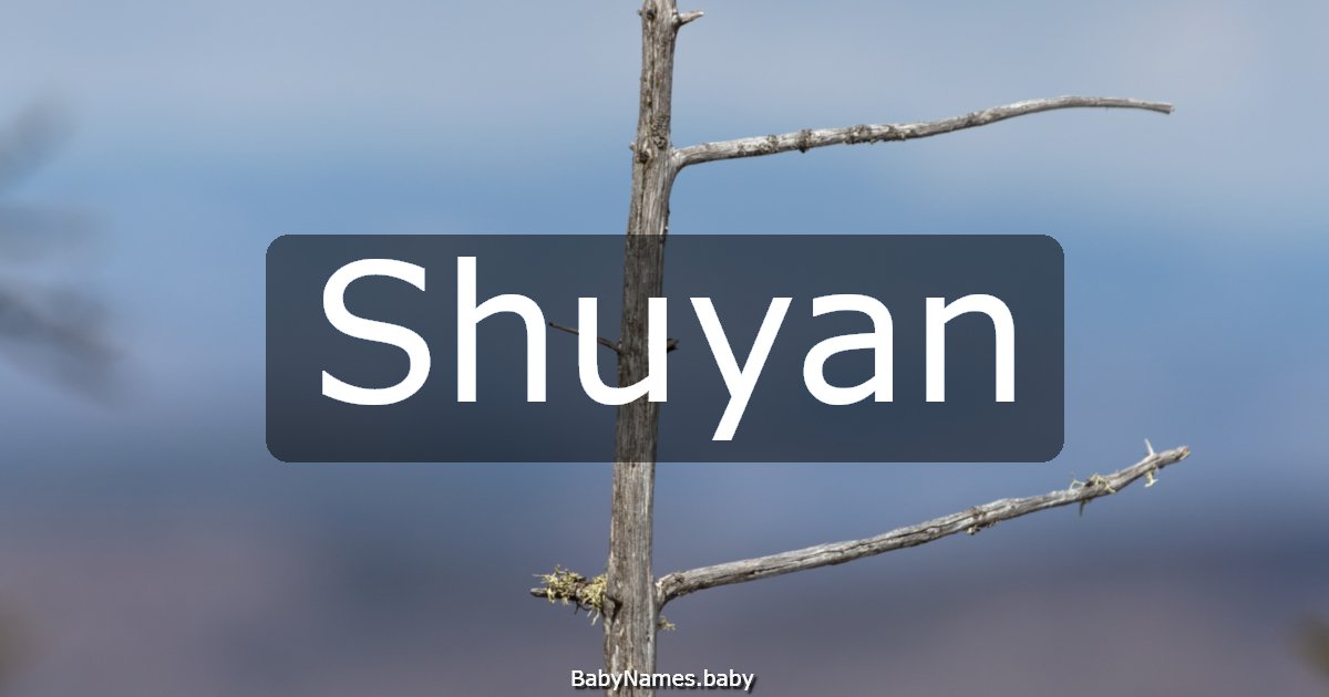 Shuyan