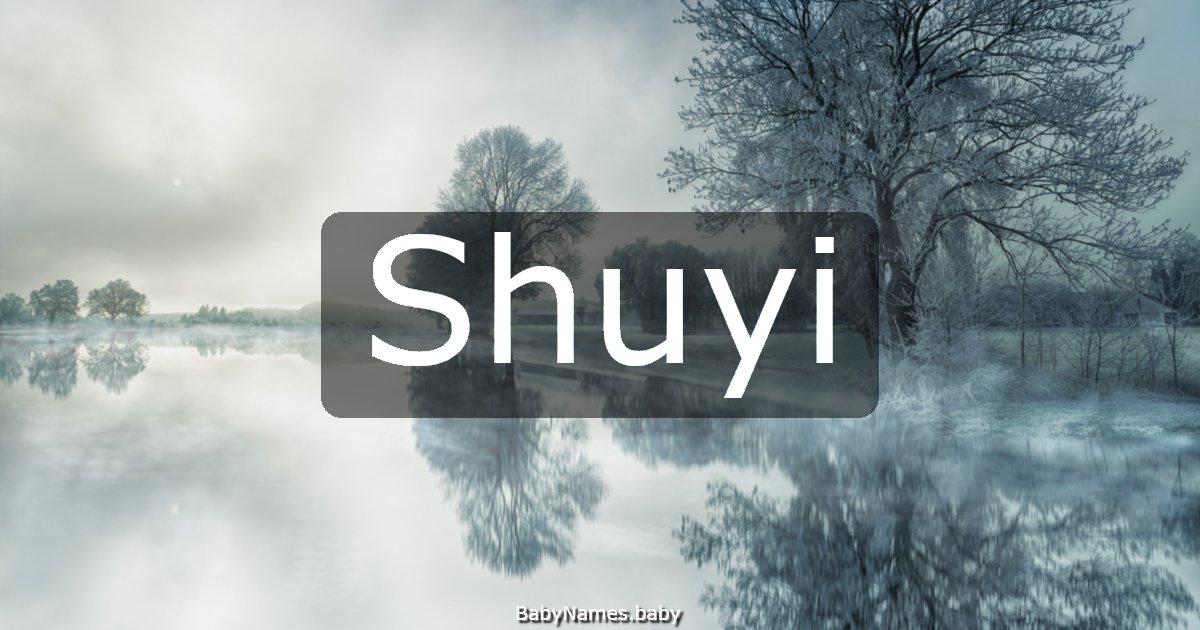 Shuyi