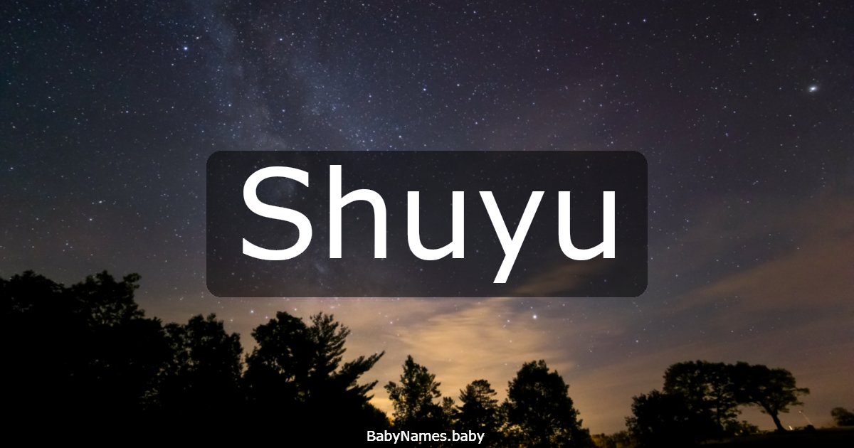 Shuyu
