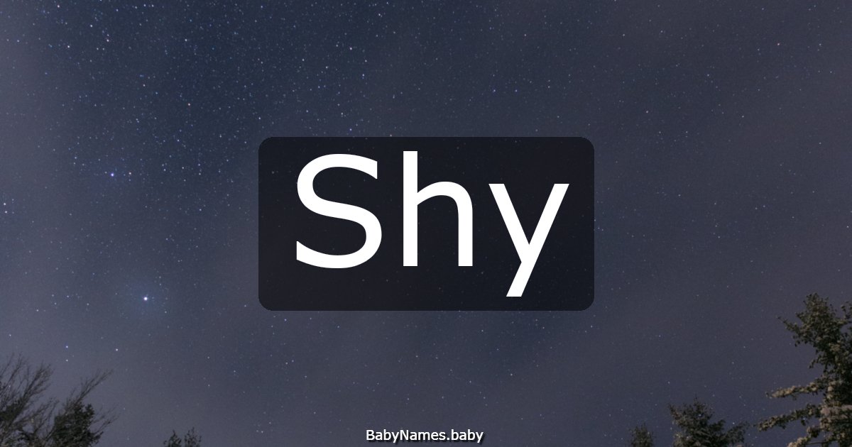 Shy