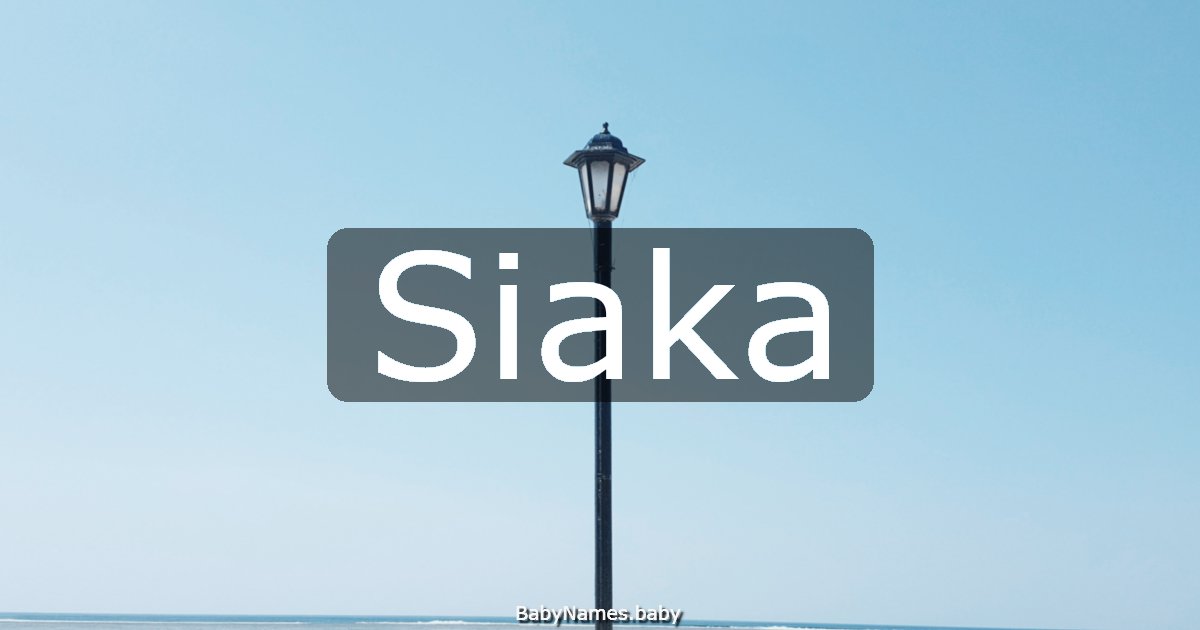 Siaka