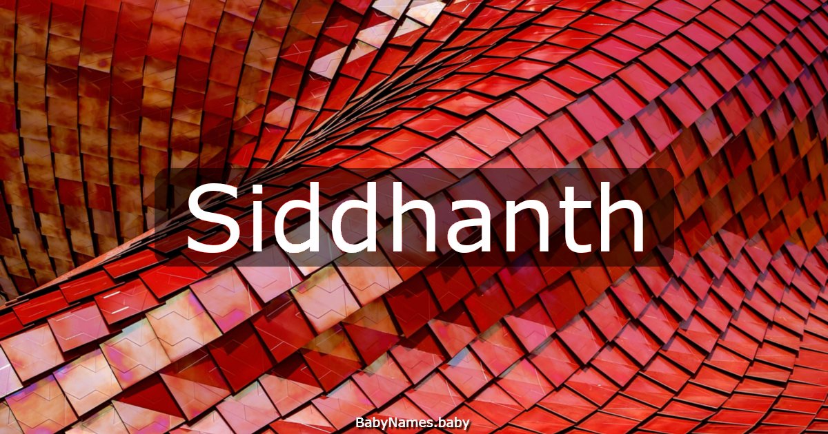 Siddhanth