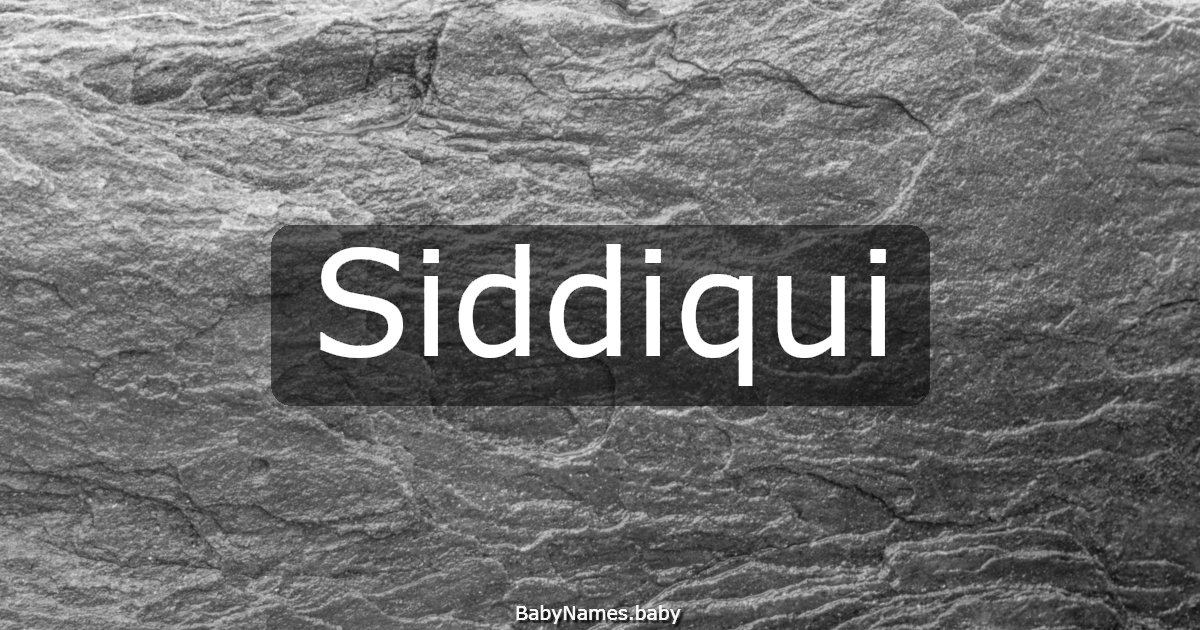 Siddiqui