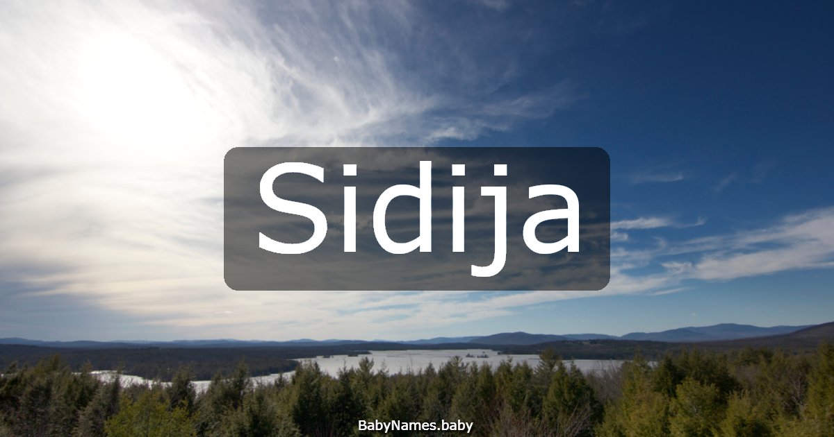 Sidija