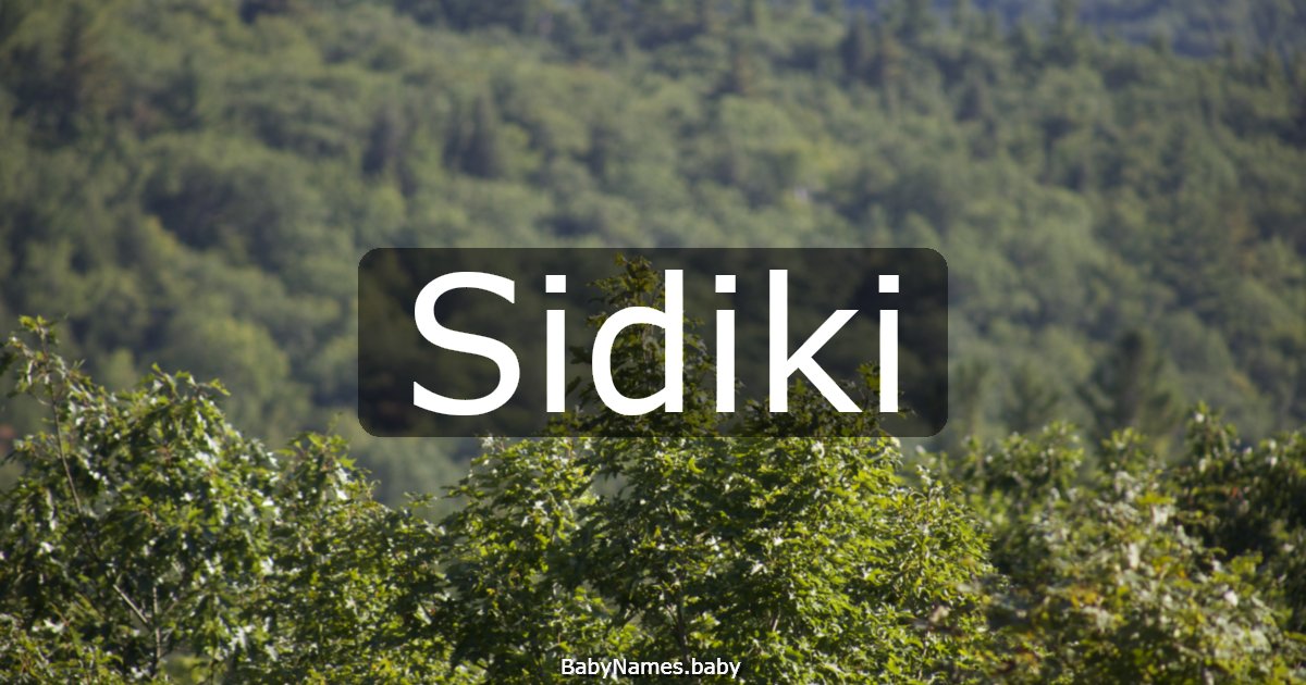 Sidiki