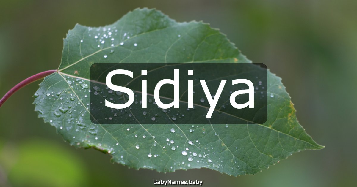 Sidiya