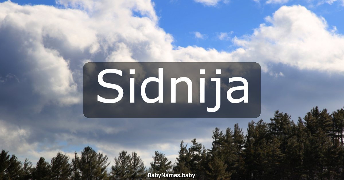 Sidnija