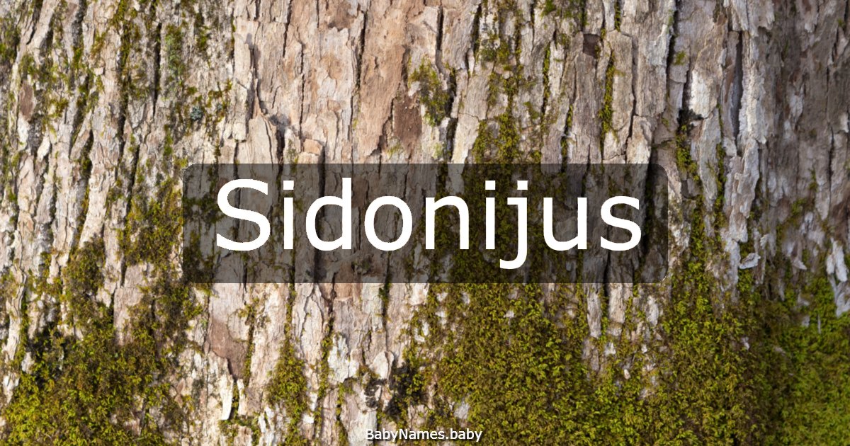 Sidonijus