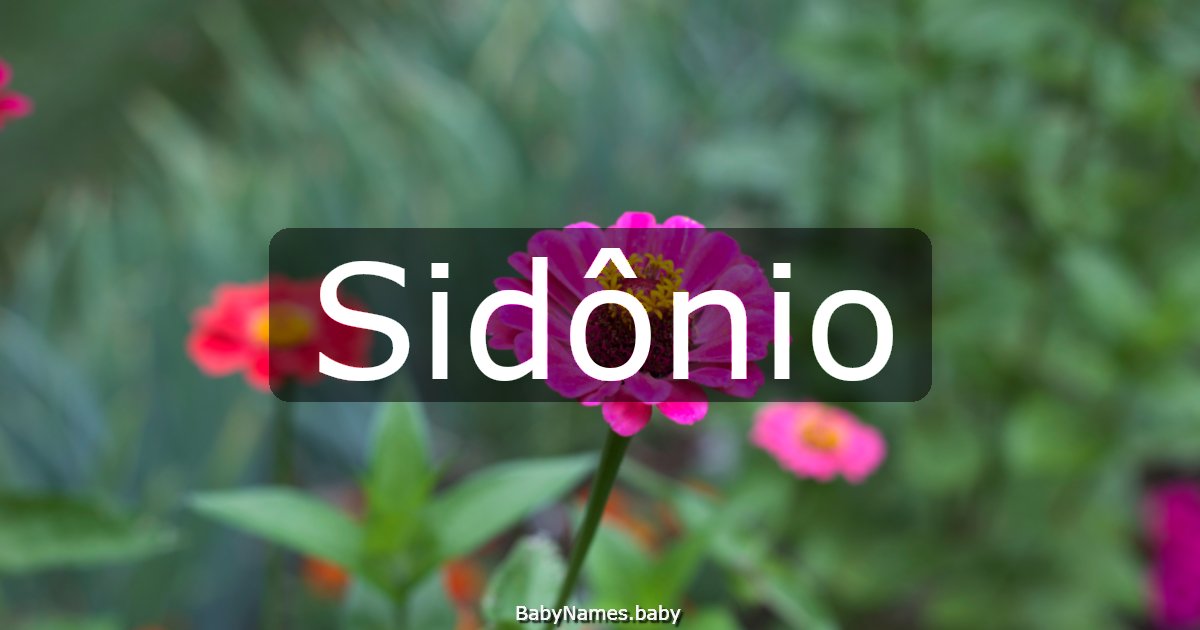 Sidônio