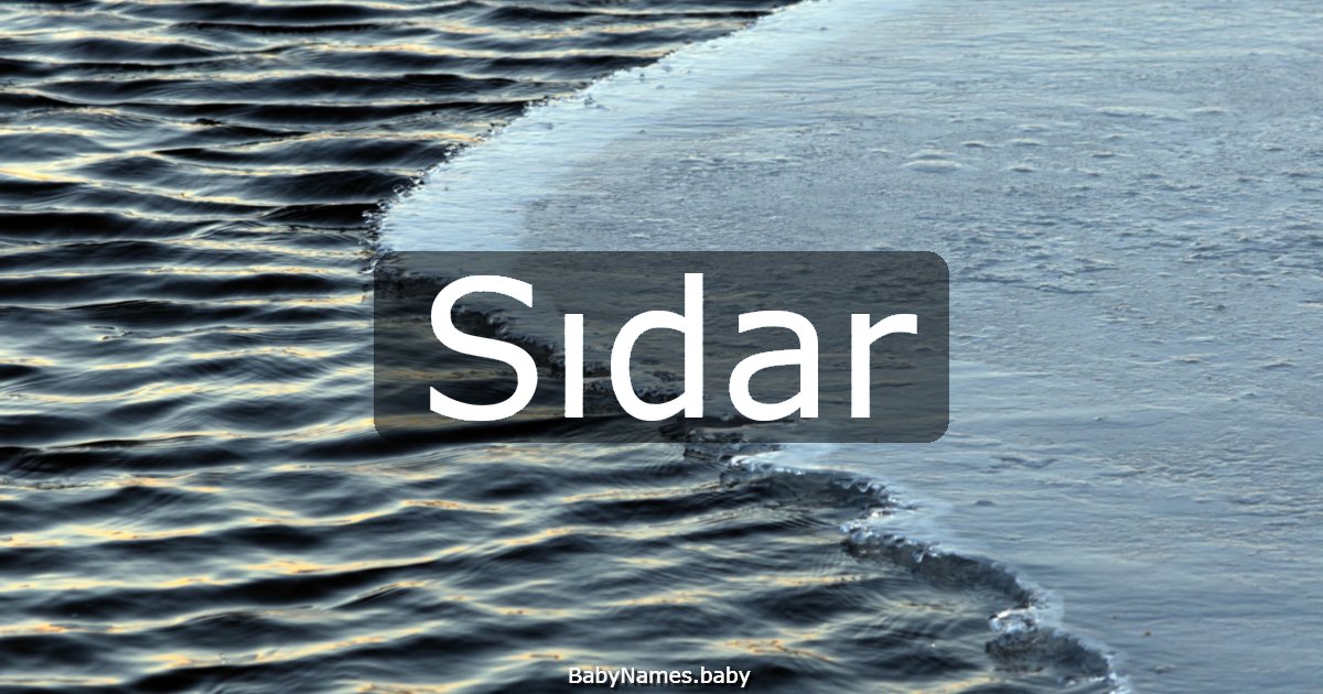 Sıdar