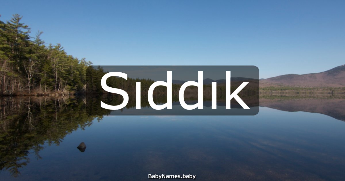Sıddık
