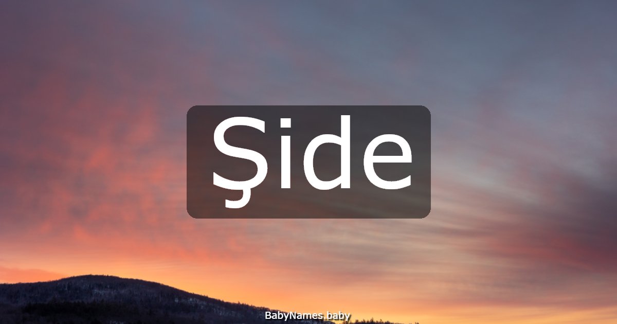 Şide